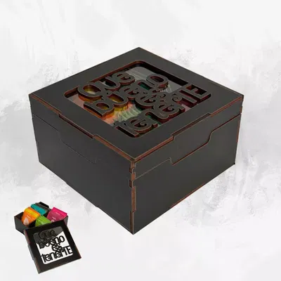 CAJA DE TE CUADRADA TENERTE