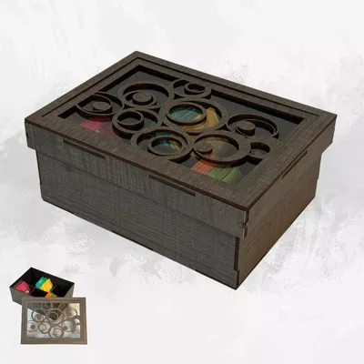 CAJA DE TE SOMBRERO ONDULADOS