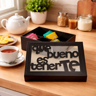 CAJA DE TE SOMBRERO - 6 DIV - TENERTE