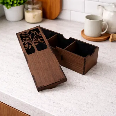 CAJA DE TE 3 DIVISIONES - ARBOL