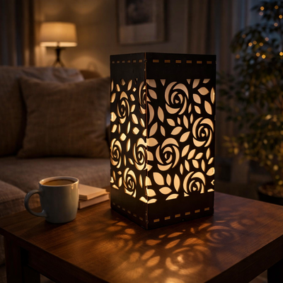 VELADOR MODERNO ROSA