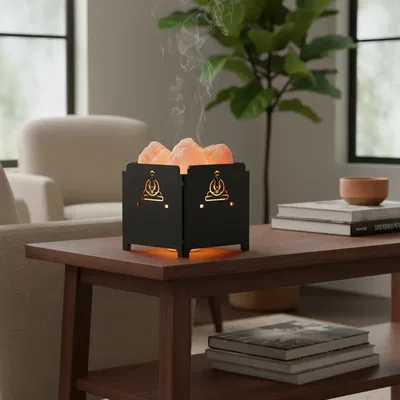 LAMPARA DE SAL LINEA CUBO - MANITO HAMSA