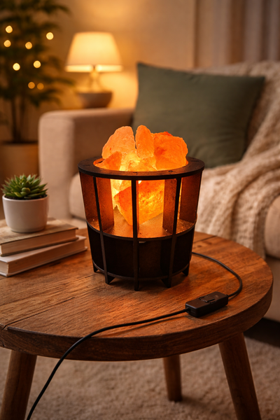 LAMPARA DE SAL JAULA