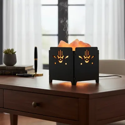 LAMPARA DE SAL LINEA CUBO - MANITO HAMSA