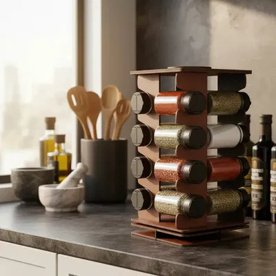 ESPECIERO GIRATORIO TORRE - 16 FRASCOS 100cc