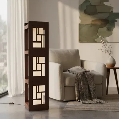 LAMPARA DE PIE ELEMENTO "CUADROS"