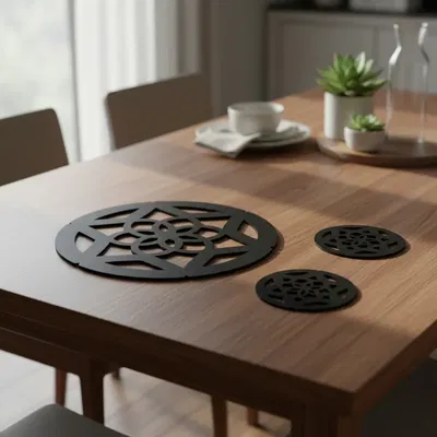 PACK 6 POSA VASOS + 1 POSAFUENTE MANDALA