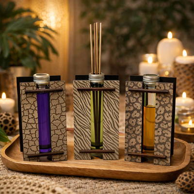 DIFUSORES GRABADOS LINEA PIEL ANIMAL