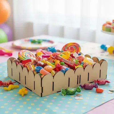 BANDEJA "CON PASA CINTA" 28X28CM