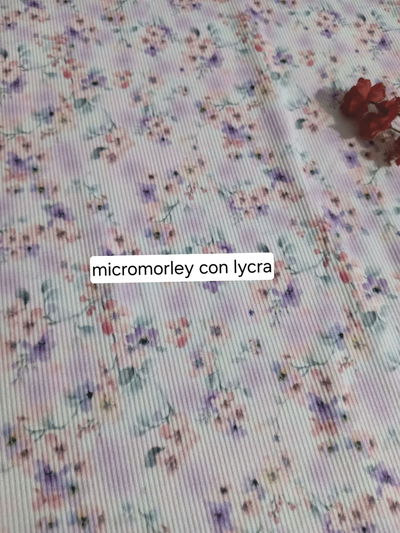 MICROMORLEY  con lycra FLOR CEREZO