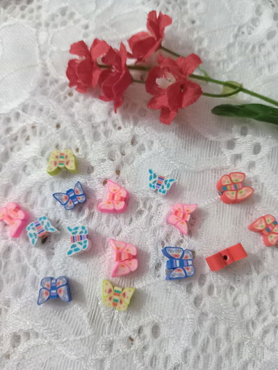 Dijes mariposa  para niña x 10
