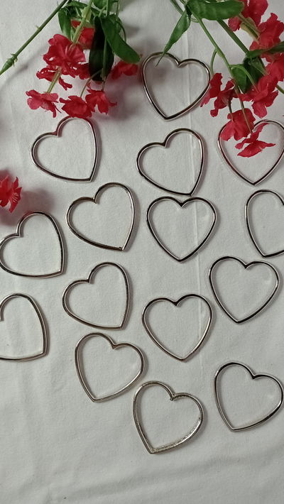 Argollas Corazón Zamac 45mm
