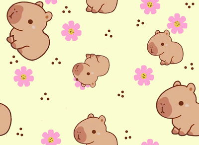 MAYOR- Algodón con lycra "Capibara"(ver más)