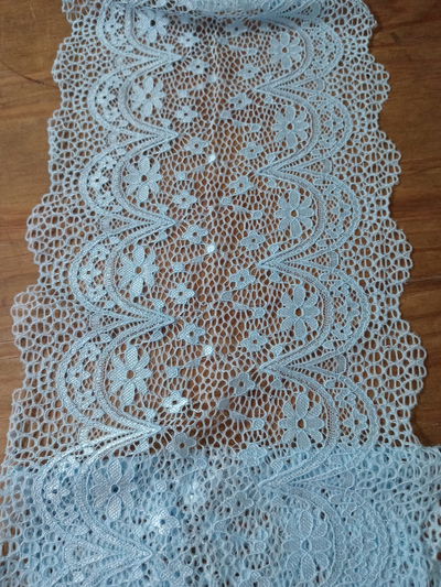 Puntilla ancha 18 cm CELESTE