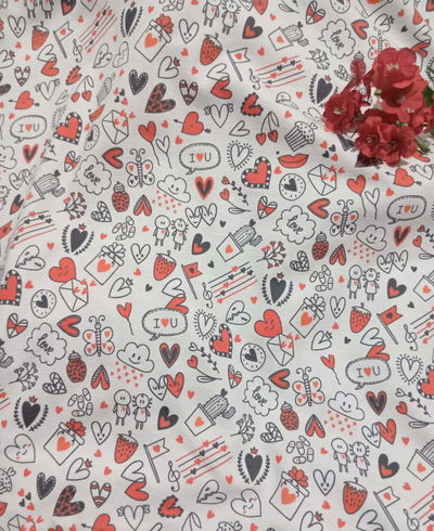 Algodón con lycra "Grafitti"