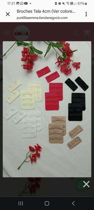 MAYOR- x 500 Broches 4 cm de tela  (ver más)