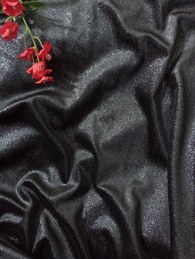 Plush Elastisado Brilloso Negro