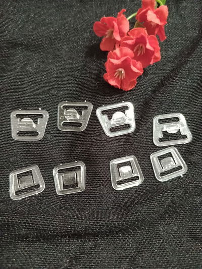 Broches corpiño amamantar x 10 pares transparentes