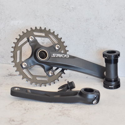 Plato Palanca Monoplato Sride + Caja Pedalera Bici Mtb