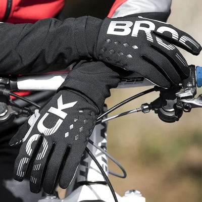 Guantes Largos Ciclismo Rockbros 209bk Invierno C/ Polar
