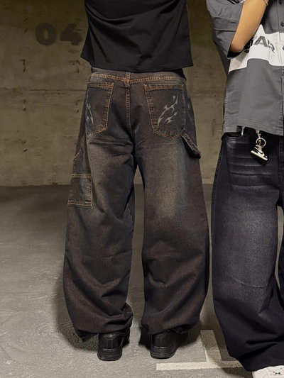 Jean Recto Óxido "Wings"