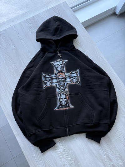 Zip Hoodie "Skull Cross"