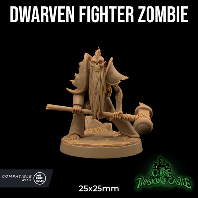 Dwarven Fighter Zombie - The Curse Of Traskvale Castle