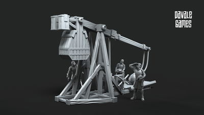 Grey Castle Trebuchet with Dotation - Grey Castle -  Davale Games