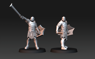 Orc On Foot With Shield and Sword - Blood Handed Orcs -  Davale Games