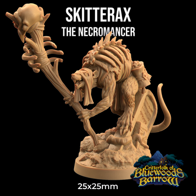 Skitterax, The Necromancer - The Critterfolk of Bluewoods Barrows