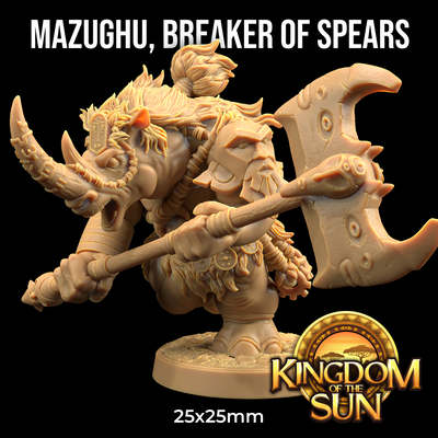 Mazughu, Breaker of Spears (Rino Folk)  - Kingdom of the Sun