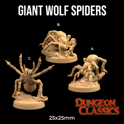 Arañas Lobo Gigante - Dungeon Classic