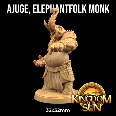 Ajuge, Monje Elephantfolk - Kingdom of the Sun