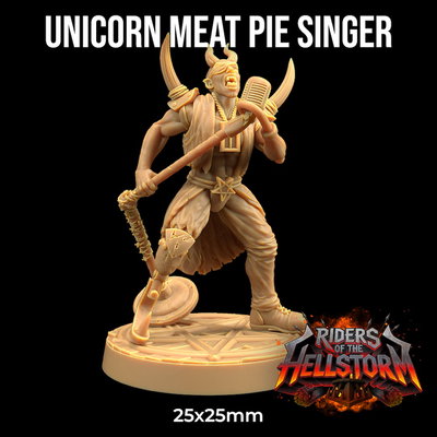 Unicorn Meat Pie Singer - Riders of the Hellstorm
