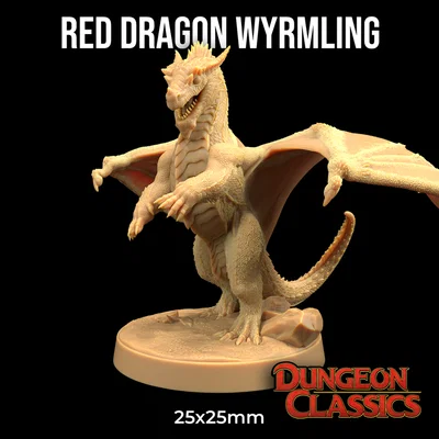 Red Dragon Wyrmling - Dungeon Classic