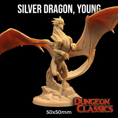 Dragón de Plata Joven - Dungeon Classic