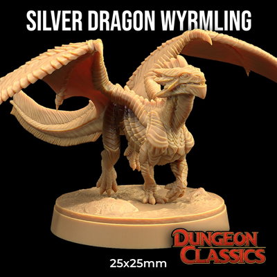 Dragón de Plata Wyrmling - Dungeon Classic