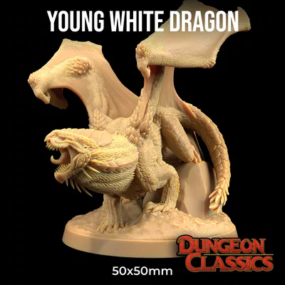 Young White Dragon - Dungeon Classic