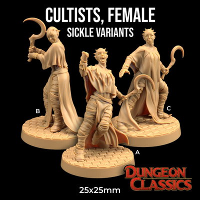 Cultistas (mujer) Hoz - Dungeon Classic