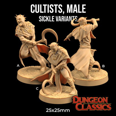 Cultistas (hombre) Hoz - Dungeon Classic