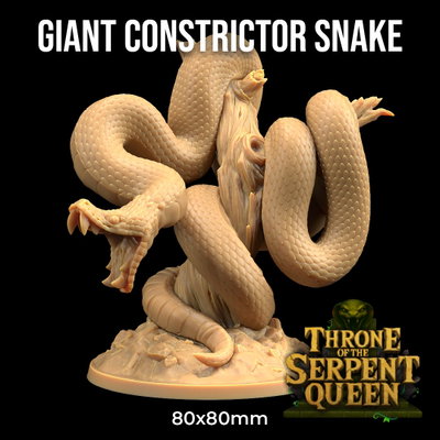 Giant Constrictor Snake- Throne of the Serpent Queen