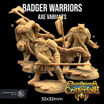 Badger Warriors - Champions of the Critterfolk