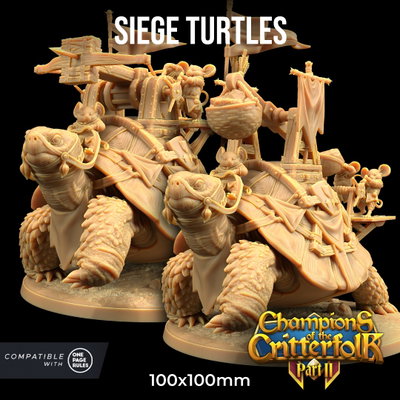 Siege Turtles- Champions of the Critterfolk