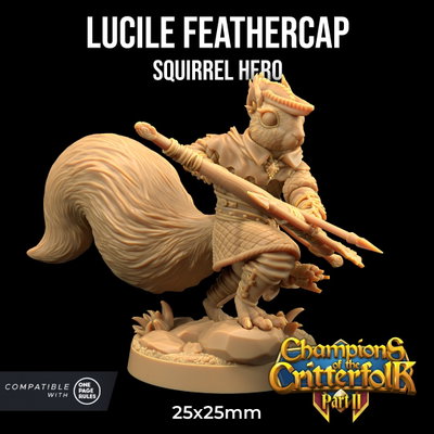 Lucile Feathercap- Champions of the Critterfolk