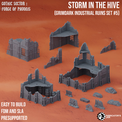 Storm in the Hive - Grimdark Industrial Ruins Set #5