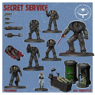 Secret Service - Fallout - Vermilion Miniatures