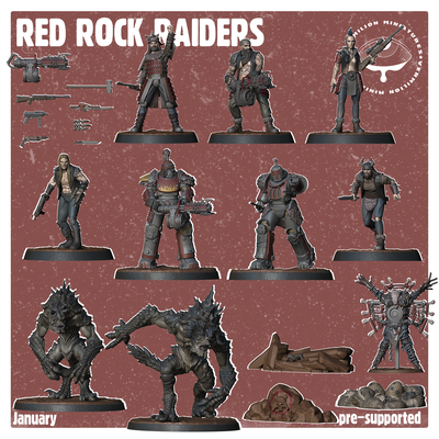 Red Rock Raiders - Fallout - Vermilion Miniatures