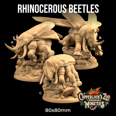 Rhinocerous Beetles - Copperlock's Zoo of Remarkable Monsters