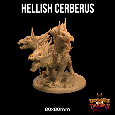Doggos and Dragons - Hellish Cerberus