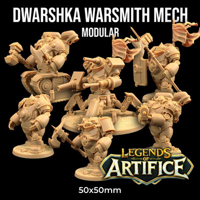 Legends of Artifice- Dwarshka Warsmith Mech
